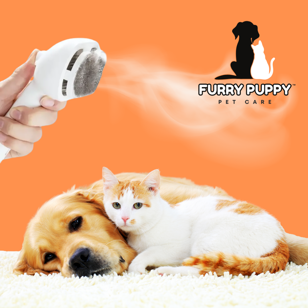 Spazzola a vapore Furry Puppy™ per toelettatura