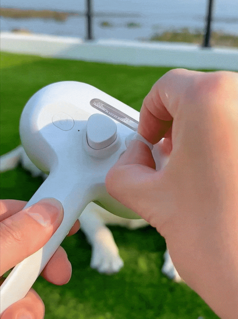 Spazzola a vapore Furry Puppy™ per toelettatura